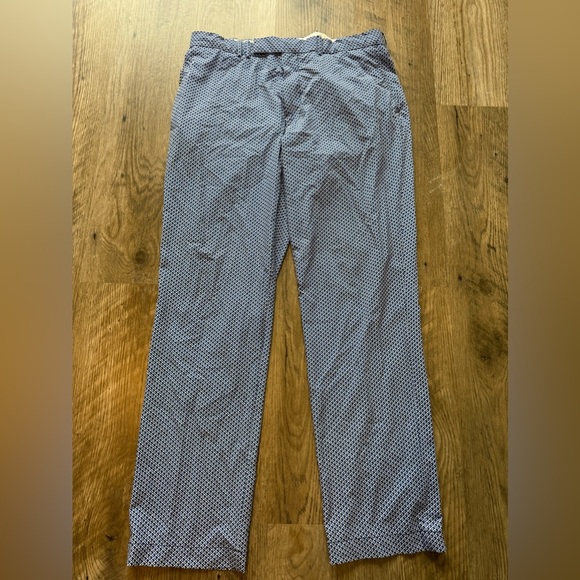 Ralph Lauren Men's Navy and White Patterned Golf Pants - Picture 1 of 5